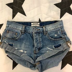 ONE TEASPOON JEAN SHORTS